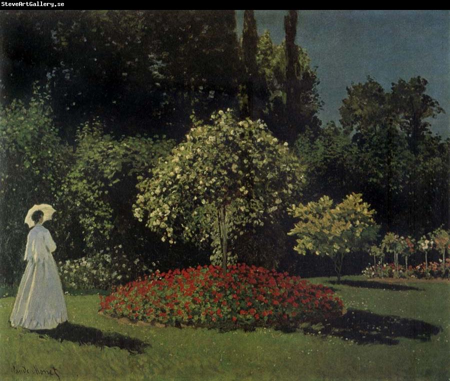 Claude Monet Lady in the Garden